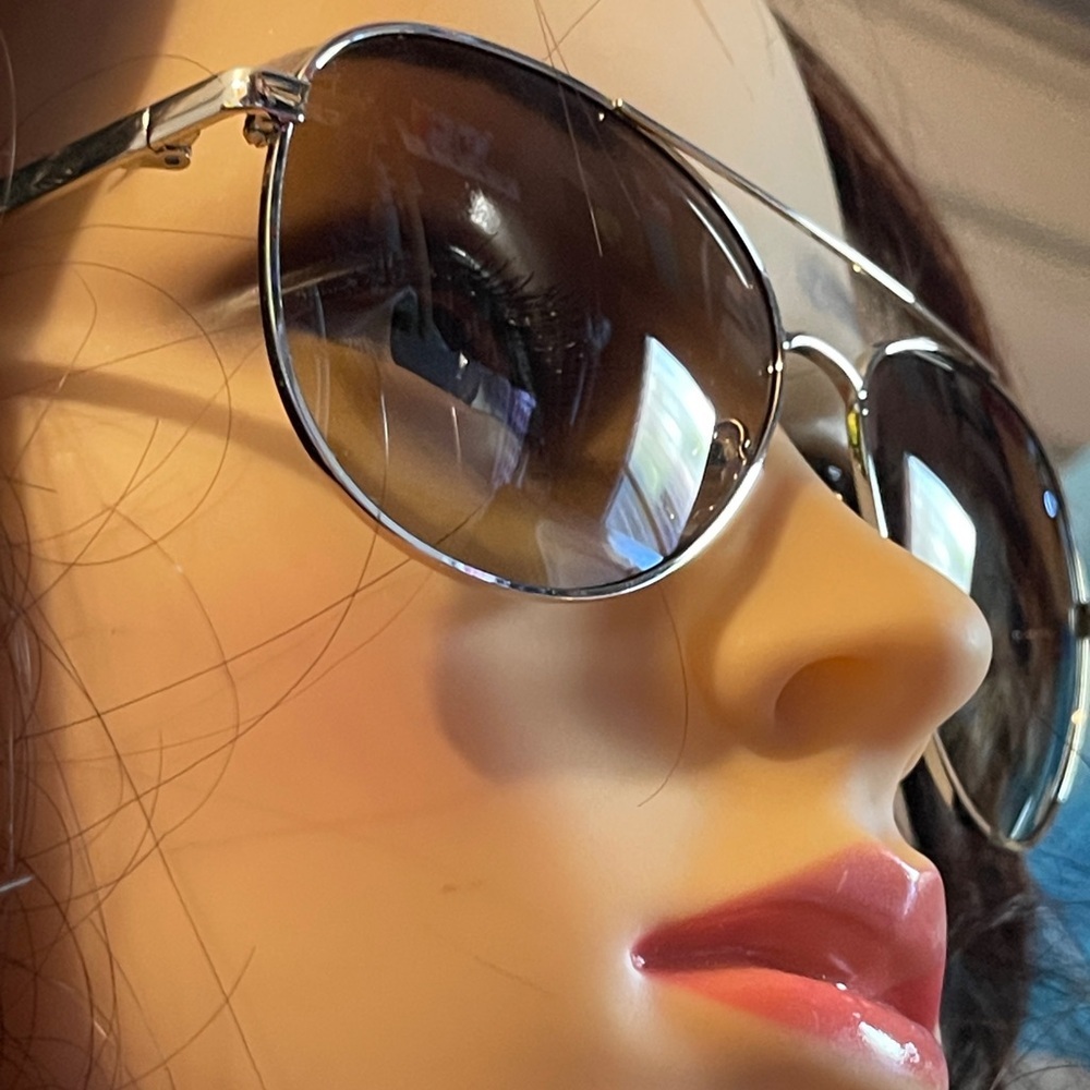 ♠️KATE SPADE NEW YORK Emmaline Sunglasses 58-14-140 Silver - Picture 4 of 12